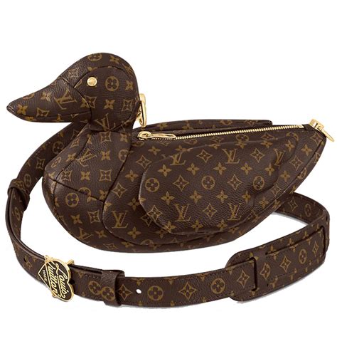 monogram duck bag gold